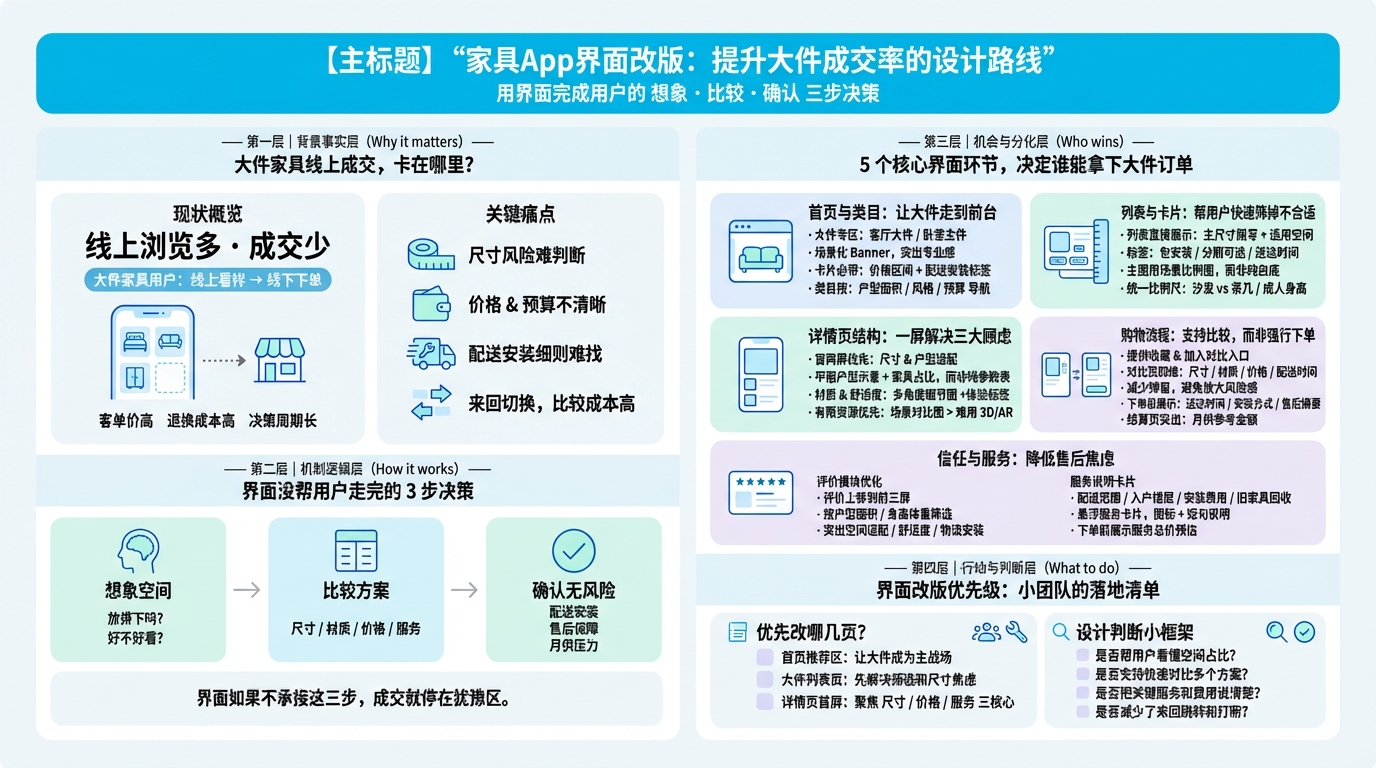 一、首页和类目结构怎么设计，才能把大件商品推到前台？