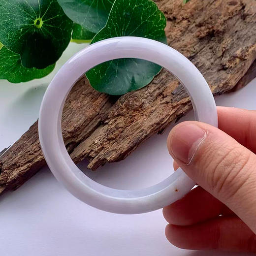 派瑞翡翠 翡翠手镯 糯种 飘花 商品图3