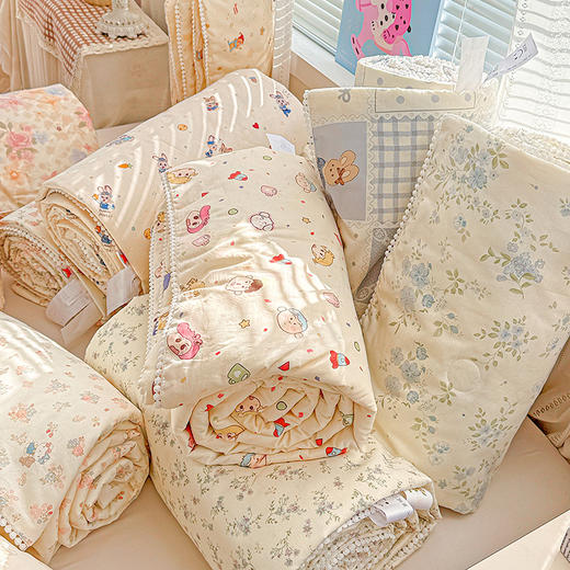 【春夏上新】自然醒A类全棉韩式小球球款大豆夏被四件套YBY 商品图3