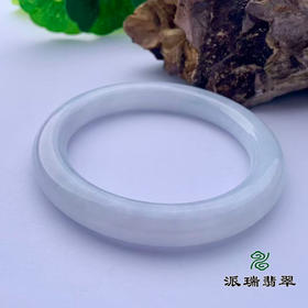 派瑞翡翠 翡翠手镯 糯种 白色