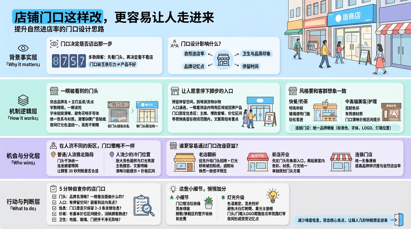 店铺门头怎么改，才能一眼被看到？