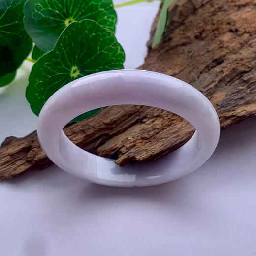 派瑞翡翠 翡翠手镯 糯种 飘花 商品图0
