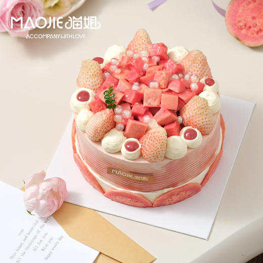 风味奶油蛋糕-芭乐青提ss（蓝风车奶油）（开心果蛋糕胚，4%糖） 商品图0