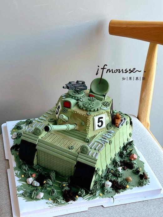「男孩」坦克蛋糕 商品图0