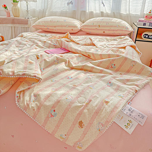 【春夏上新】自然醒A类全棉韩式小球球款大豆夏被四件套YBY 商品图9