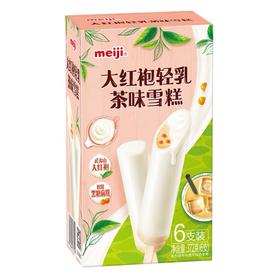 【新品尝鲜】明治大红袍轻乳茶味雪糕372G(6支彩盒装)