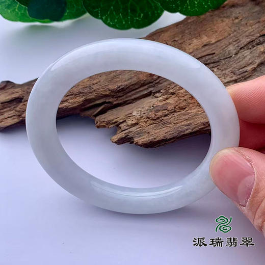 派瑞翡翠 翡翠手镯 糯种 白色 商品图1