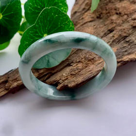 派瑞翡翠 翡翠手镯 糯种 飘花