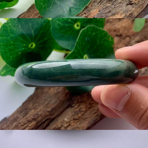 派瑞翡翠 翡翠手镯 糯种 油青 商品图2