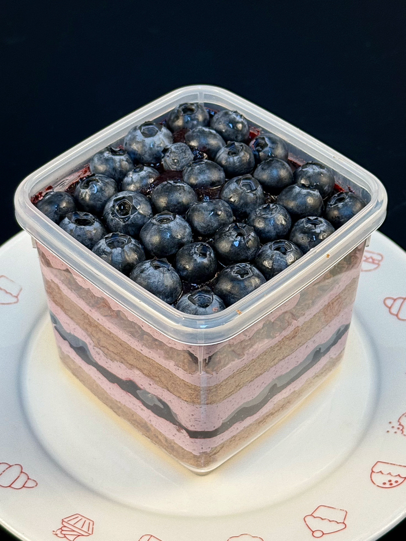 蓝莓巧克力罐子蛋糕（下单后现做）