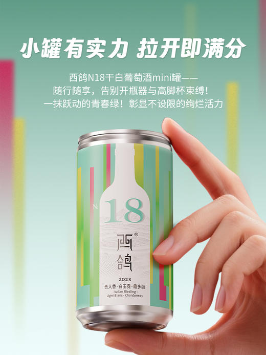190ml西鸽N18干白葡萄酒 商品图1