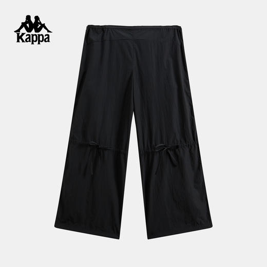 Kappa   卡帕背靠背女2026新款黑色宽松阔腿裤K0G42AY06 商品图1
