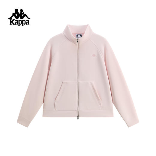 Kappa 卡帕背靠背女2026新款弹力透气针织立领外套K0G42WK10 商品图1