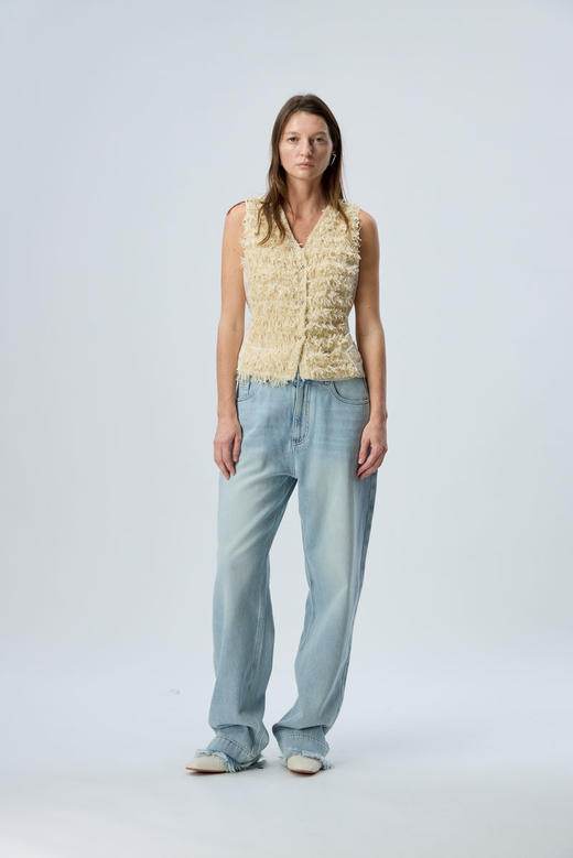 毛边儿牛仔裤 商品图0