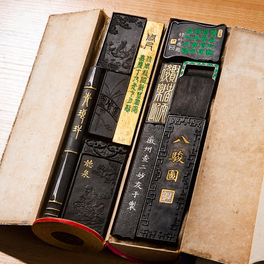 清代查二妙堂制手卷套墨（一套10锭） 商品图8