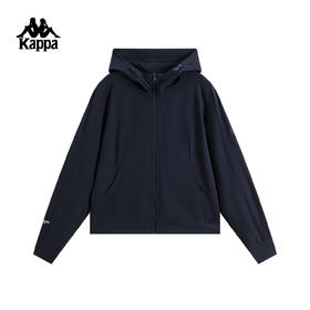 Kappa  卡帕背靠背连帽外套女2026新款凉感针织开衫K0G42MK42
