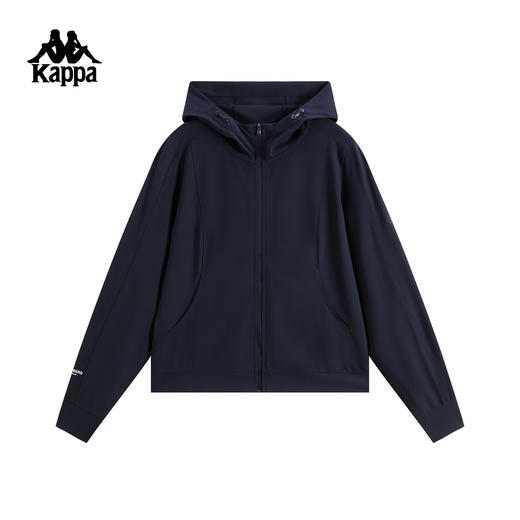 Kappa  卡帕背靠背连帽外套女2026新款凉感针织开衫K0G42MK42 商品图0