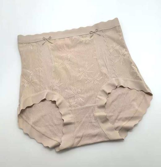 MH竹纤维女士轻奢暖绒高腰内裤36017 商品图2