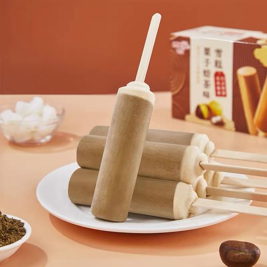 【新品尝鲜】明治栗子焙茶味雪糕336g (6支彩盒装） 商品图3