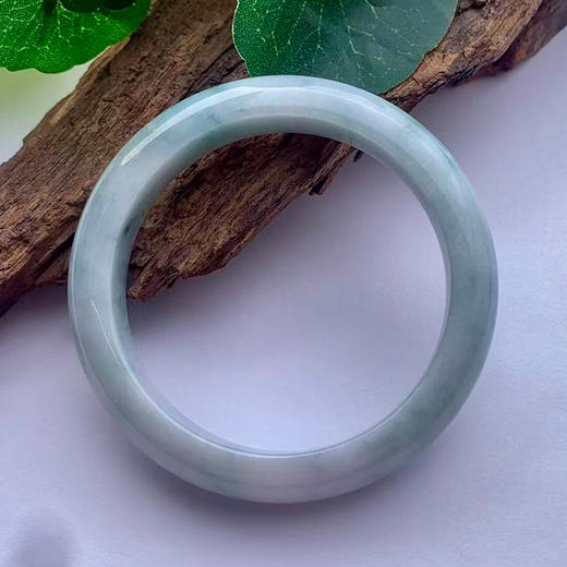 派瑞翡翠 翡翠手镯 糯种 飘花 商品图1
