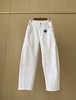 各位女神通勤必备  EP金扣弯刀女款白色牛仔裤 商品缩略图1