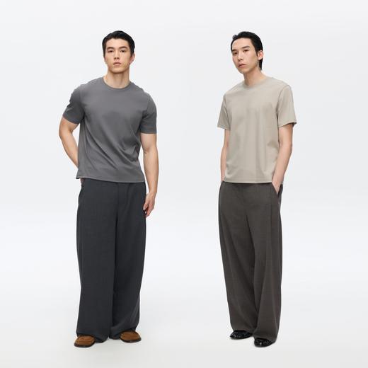 Oneup宽松单褶羊毛西裤 商品图4