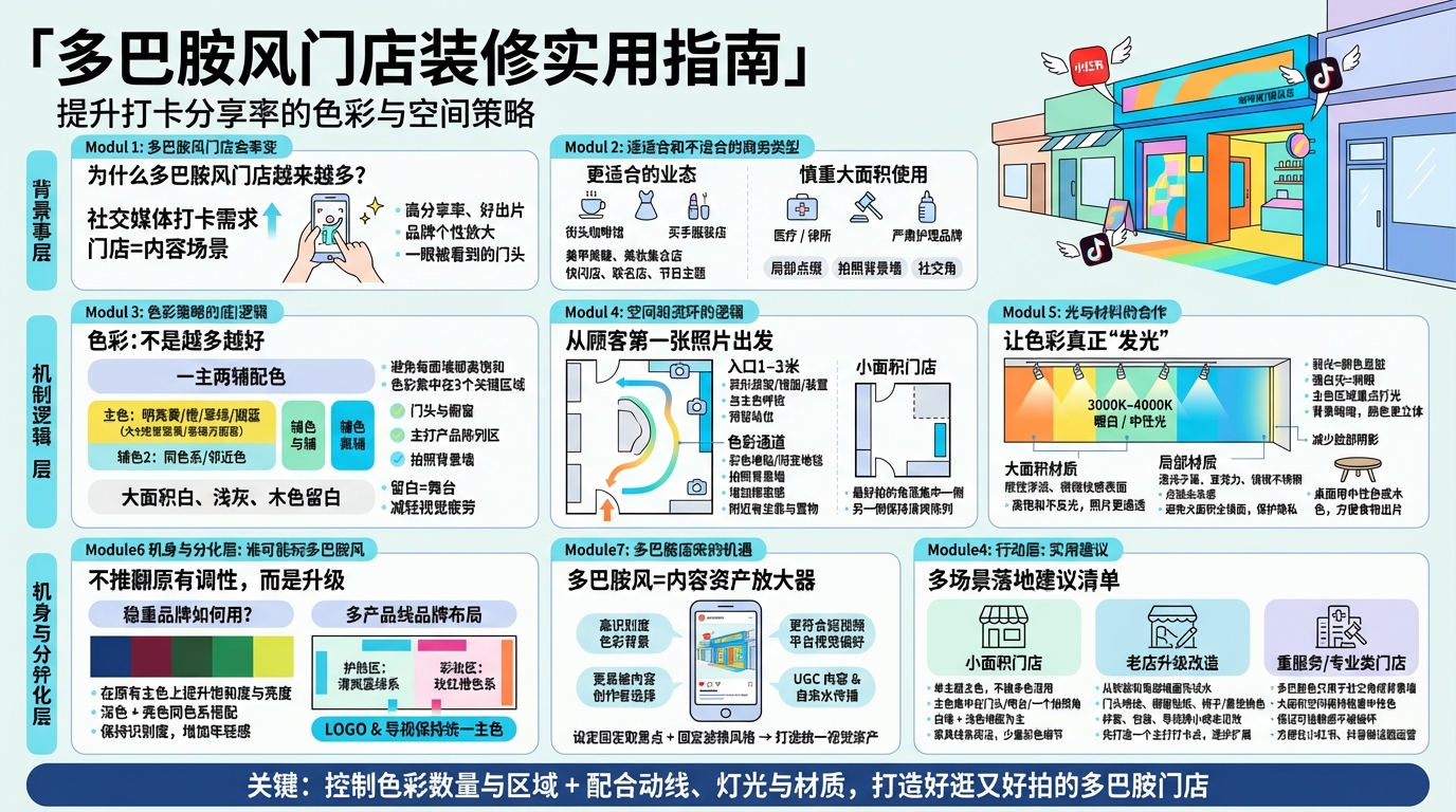 多巴胺风门店适合哪些业态？  
