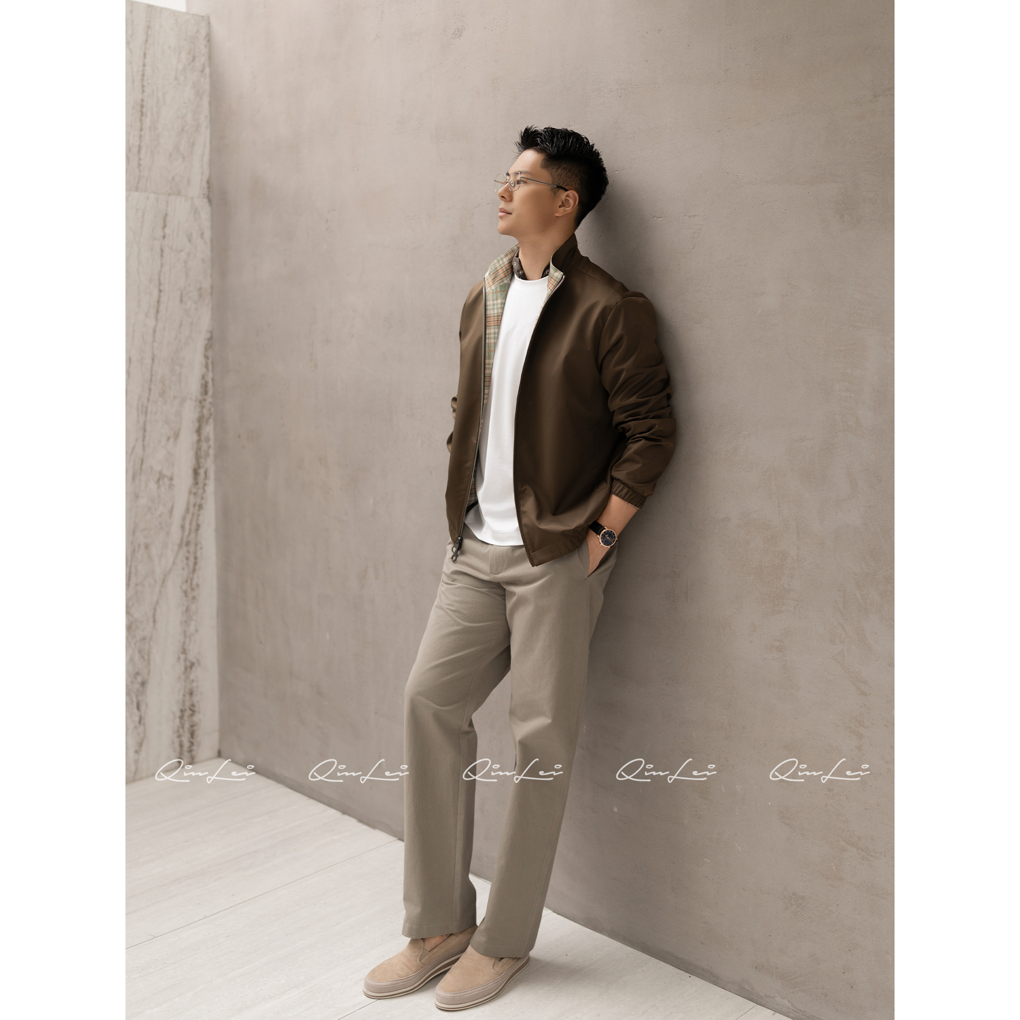 男装「L.P可可」高密定纺色织提花双面穿夹克LL-WWT0213 O2商品图2