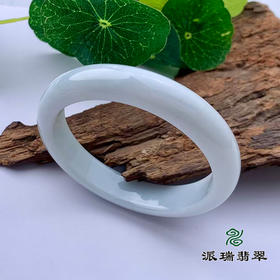 派瑞翡翠 翡翠手镯 糯种 飘花