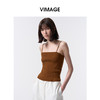 VIMAGE纬漫纪简约纯色百搭修身针织吊带外穿打底上衣2026夏季新款V2501101 商品缩略图7