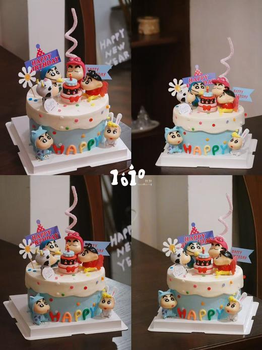 「蜡笔小新·大聚会」100%动物奶油（附图6寸·提前3天预订） 商品图1