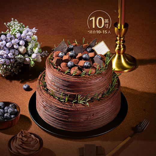 【蓝莓浓巧黑森林】从薄脆可口到柔软浓厚 轻抿即化，如丝绸滑过舌尖 商品图8