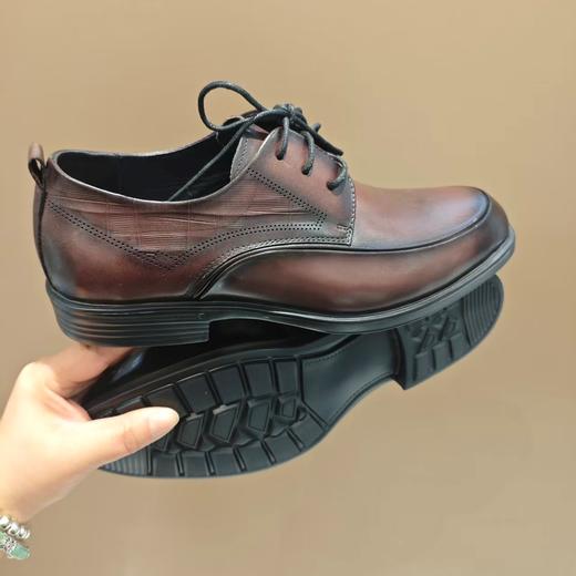 【牛皮革】西村名物2026年春季新款舒适软底软面系带商务男鞋X16AV17521 商品图5