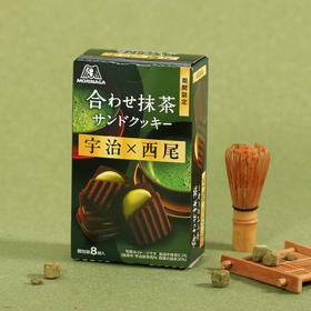 森永混合抹茶味夹心饼干92.8g 153024  浓郁的抹茶风味