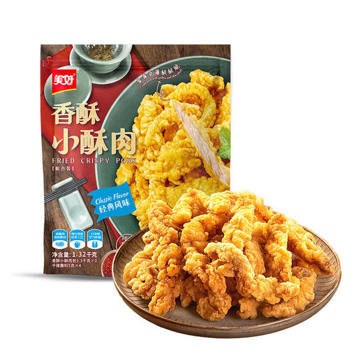 【自提】M 美好 香酥小酥肉1.32千克（香酥小酥肉包1.3千克*1，干碟蘸料5克*4） 商品图0