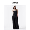 VIMAGE纬漫纪简约纯色百搭修身针织吊带外穿打底上衣2026夏季新款V2501101 商品缩略图0