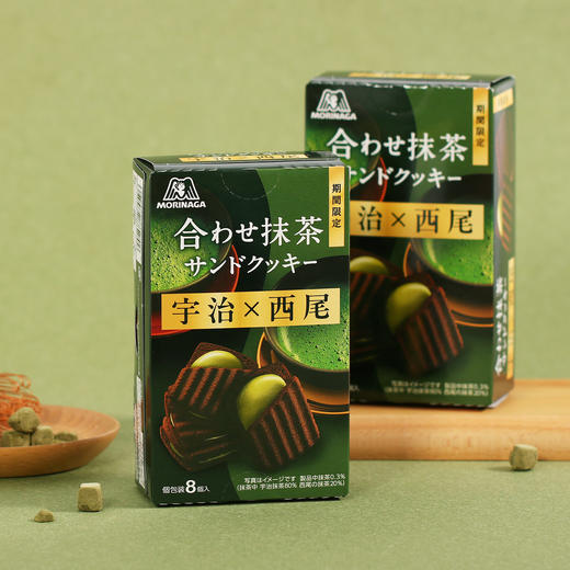 森永混合抹茶味夹心饼干92.8g 153024  浓郁的抹茶风味 商品图2