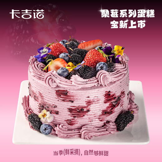 6英寸桑葚蓝莓动物奶油蛋糕，配送到家3选1 商品图1