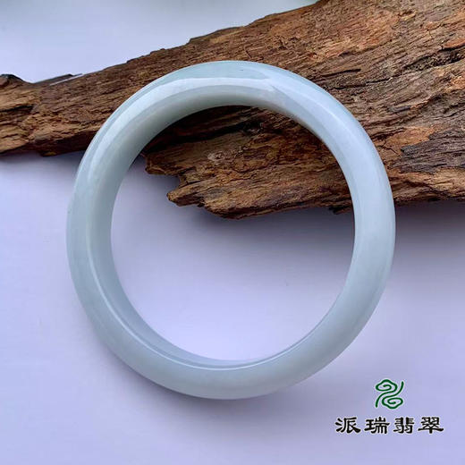 派瑞翡翠 翡翠手镯 糯种 飘花 商品图2