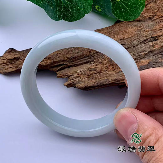 派瑞翡翠 翡翠手镯 糯种 飘花 商品图1