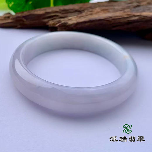 派瑞翡翠 翡翠手镯 糯种 白色 商品图3