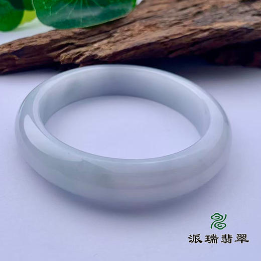 派瑞翡翠 翡翠手镯 糯种 白色 商品图3