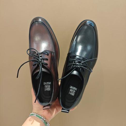 【牛皮革】西村名物2026年春季新款舒适软底软面系带商务男鞋X16AV17521 商品图3