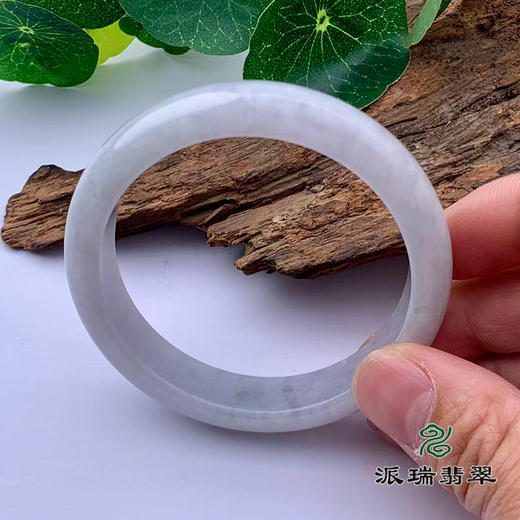 派瑞翡翠 翡翠手镯 糯种 白色 商品图1