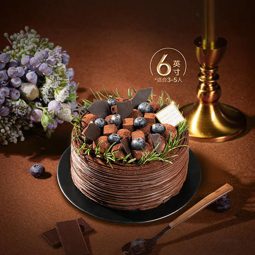 【蓝莓浓巧黑森林】从薄脆可口到柔软浓厚 轻抿即化，如丝绸滑过舌尖 商品图6