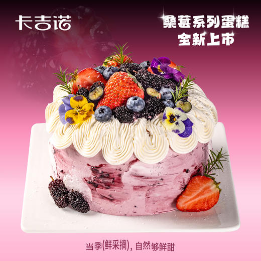 6英寸桑葚蓝莓动物奶油蛋糕，配送到家3选1 商品图0