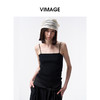 VIMAGE纬漫纪简约纯色百搭修身针织吊带外穿打底上衣2026夏季新款V2501101 商品缩略图4