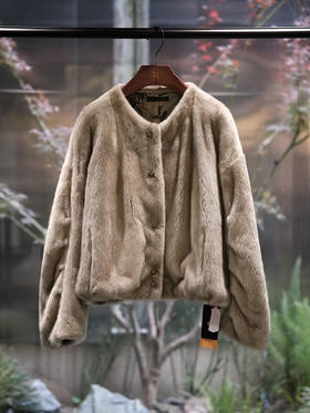 盛唐婧 | 轻奢时尚水貂外套-灰色