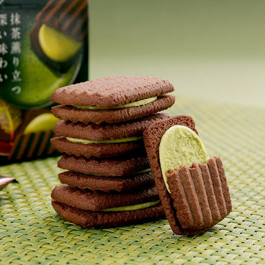 森永混合抹茶味夹心饼干92.8g 153024  浓郁的抹茶风味 商品图1