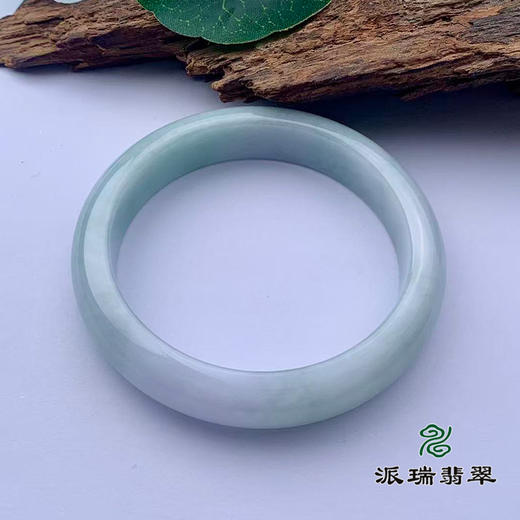 派瑞翡翠 翡翠手镯 糯种 飘花 商品图3